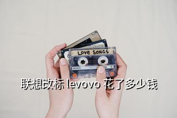 聯(lián)想改標 levovo 花了多少錢