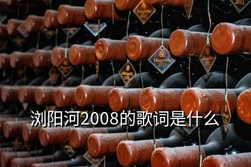 瀏陽河2008的歌詞是什么