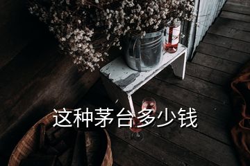 這種茅臺多少錢