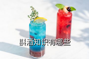 斟酒知識有哪些