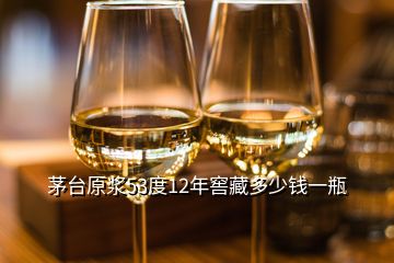 茅臺(tái)原漿53度12年窖藏多少錢(qián)一瓶