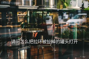 請(qǐng)問怎么把拉環(huán)被扯掉的罐頭打開