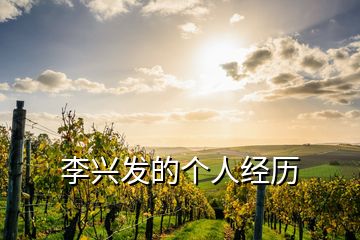 李興發(fā)的個(gè)人經(jīng)歷