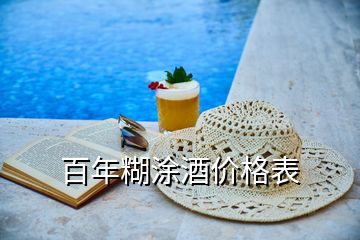 百年糊涂酒價格表