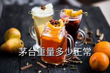 茅臺重量多少正常