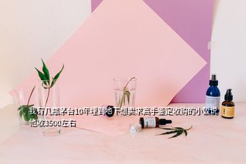 我有幾瓶茅臺(tái)10年埋到地下想賣求高手鑒定收購的小飯說他收3500左右