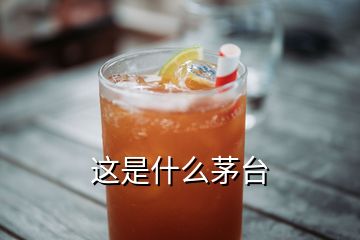 這是什么茅臺(tái)