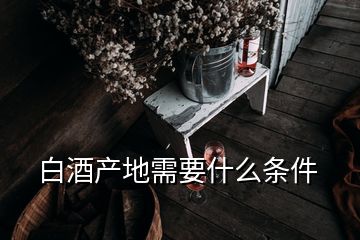 白酒產(chǎn)地需要什么條件