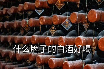 什么牌子的白酒好喝