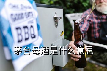 茅臺(tái)母酒是什么意思