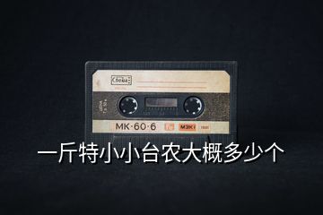 一斤特小小臺(tái)農(nóng)大概多少個(gè)