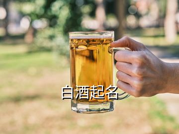 白酒起名