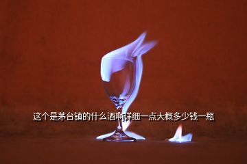 這個是茅臺鎮(zhèn)的什么酒啊詳細(xì)一點(diǎn)大概多少錢一瓶