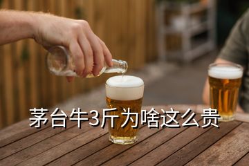 茅臺(tái)牛3斤為啥這么貴