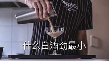 什么白酒勁最小