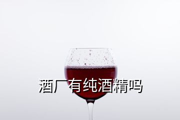 酒廠有純酒精嗎