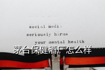 茅臺保健酒廠怎么樣