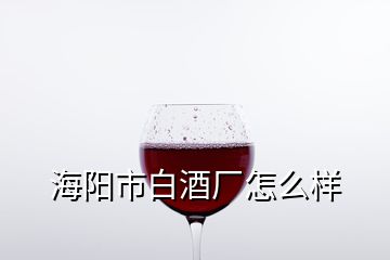 海陽市白酒廠怎么樣