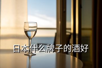 日本什么牌子的酒好