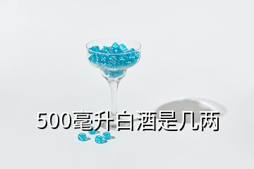 500毫升白酒是幾兩