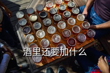 酒里還要加什么