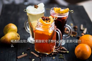 喝酒后出現(xiàn)頭暈眼黑肢軟冷汗想吐心跳加速請問是什么