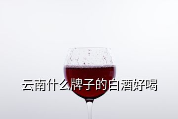 云南什么牌子的白酒好喝