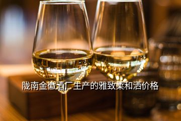 隴南金徽酒廠生產(chǎn)的雅致柔和灑價(jià)格