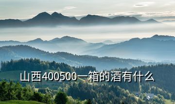 山西400500一箱的酒有什么