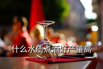 什么水質煮酒好產(chǎn)量高