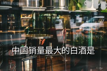 中國(guó)銷量最大的白酒是