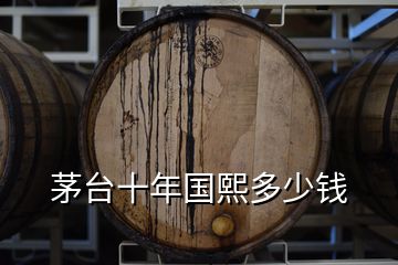 茅臺(tái)十年國熙多少錢