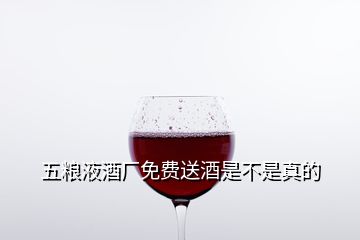 五糧液酒廠免費送酒是不是真的