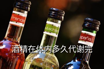 酒精在體內(nèi)多久代謝完