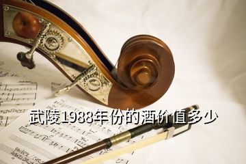 武陵1988年份的酒價(jià)值多少