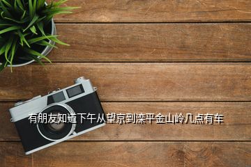 有朋友知道下午從望京到灤平金山嶺幾點(diǎn)有車(chē)