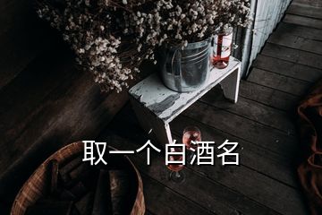 取一個(gè)白酒名