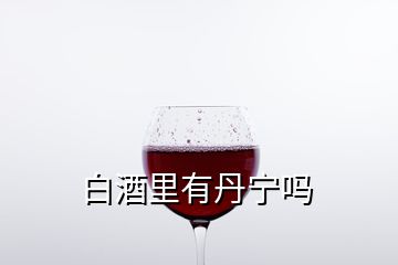 白酒里有丹寧嗎