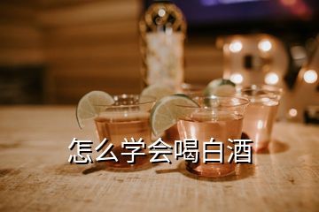 怎么學(xué)會(huì)喝白酒