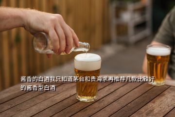 醬香的白酒我只知道茅臺(tái)和貴海求再推薦幾款比較好的醬香型白酒