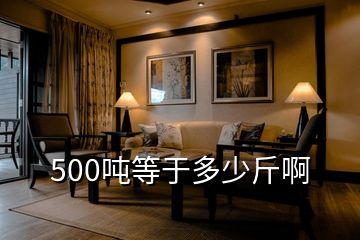 500噸等于多少斤啊