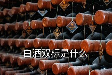 白酒雙標(biāo)是什么