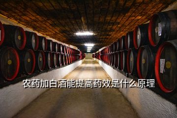 農(nóng)藥加白酒能提高藥效是什么原理