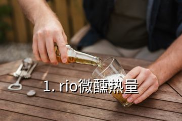 1. rio微醺熱量