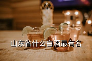 山東省什么白酒最有名