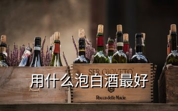 用什么泡白酒最好