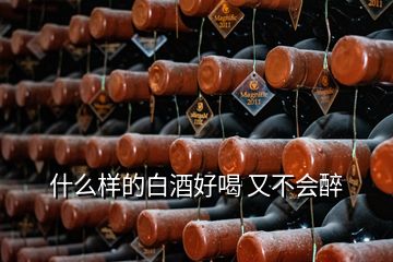 什么樣的白酒好喝 又不會醉