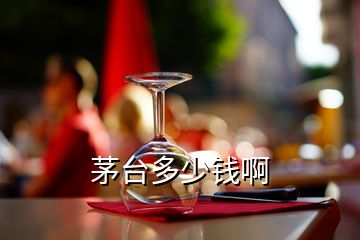 茅臺(tái)多少錢啊