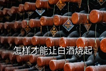 怎樣才能讓白酒燒起