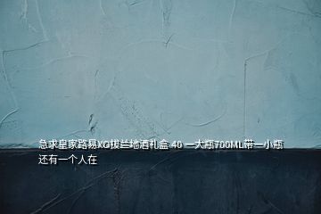 急求皇家路易XO拔蘭地酒禮盒 40 一大瓶700ML帶一小瓶還有一個(gè)人在